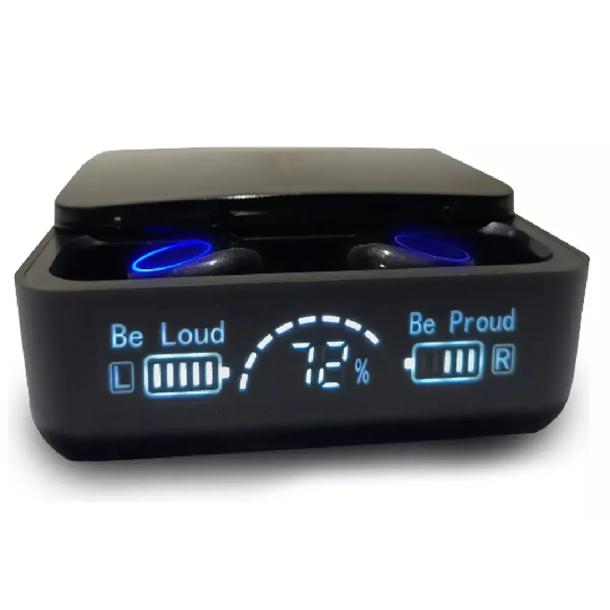 Audífonos in Ear Gamer Inalámbricos Audifonos On Ear M90pro Negro Con Luz LED