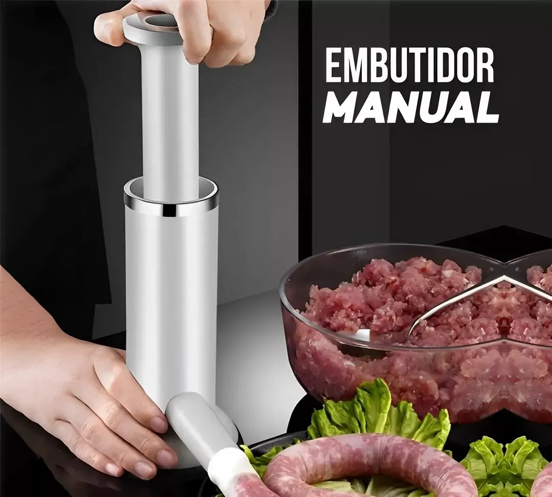 Maquina Embutidor Carne Salchichas Embutidos Manual 2 En 1