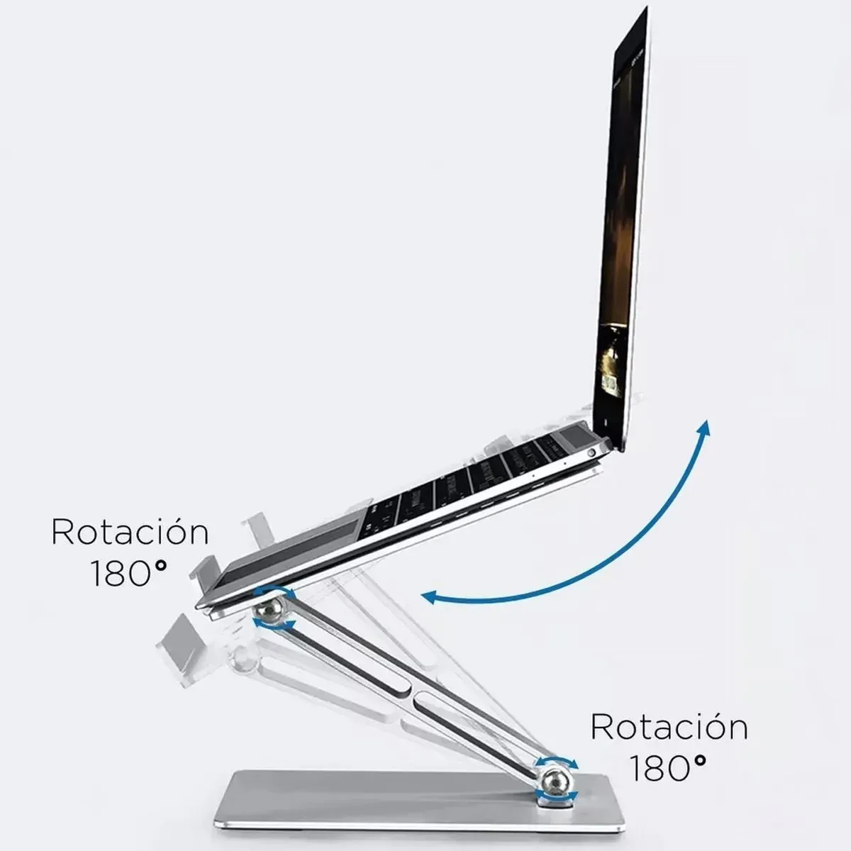 Soporte Elevado De Computadora Plegable En Aluminio