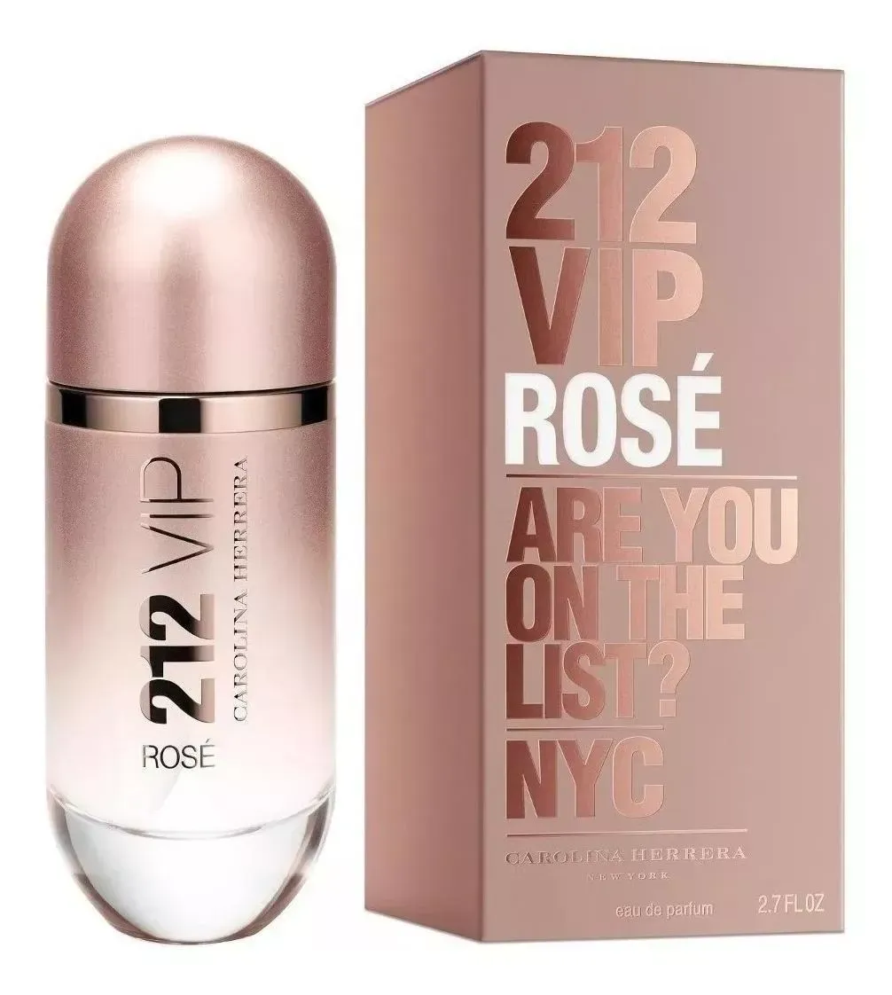 Perfume EDP 212 Vip Rose AAA 80 Ml Para Mujer