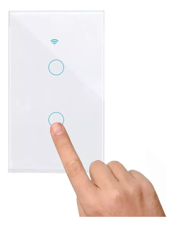 Switch Interruptor Wifi Y Rf Sin Neutro 1 Tactil Google Home Color Blanco