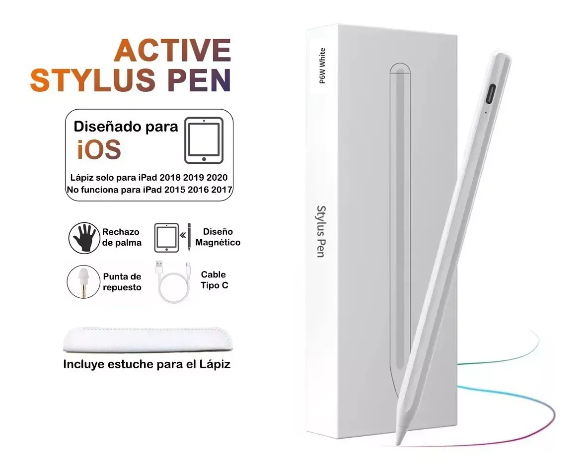 Lapiz Optico Stylus Para iPad Rechazo Palma Magnético