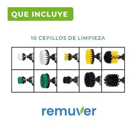 Cepillos De Limpieza Para Taladro Set X10 Auto Hogar