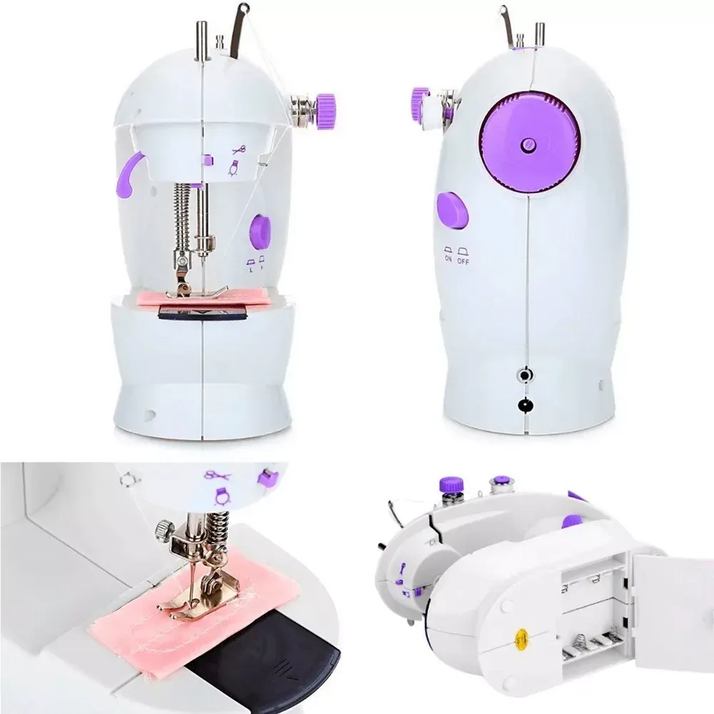 Maquina De Coser Portátil Mini Sewing Machine 4 In1 Color Blanco 110V/220V