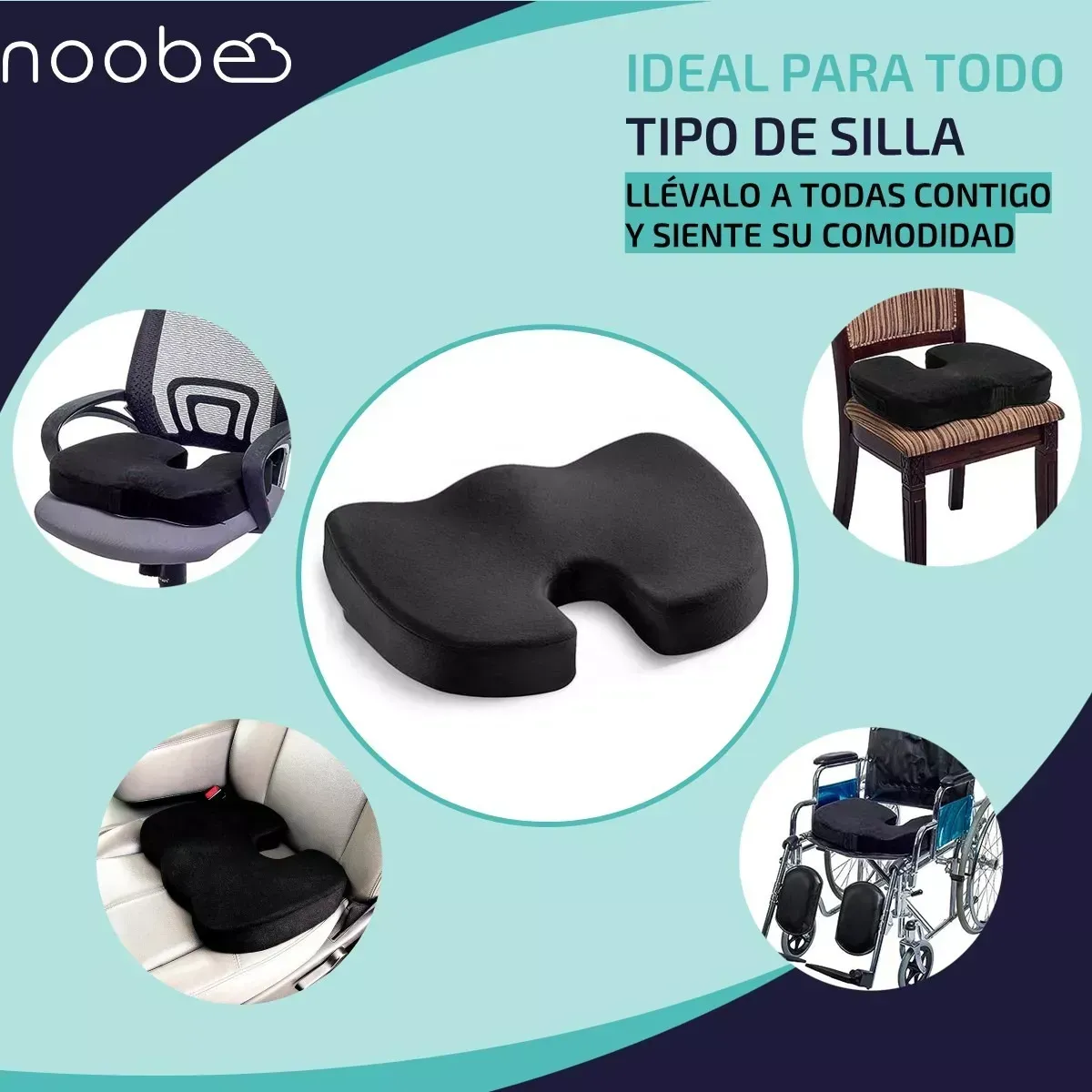 Cojin Para Silla Asiento En Gel Viscoelastico Gel Memory Foam