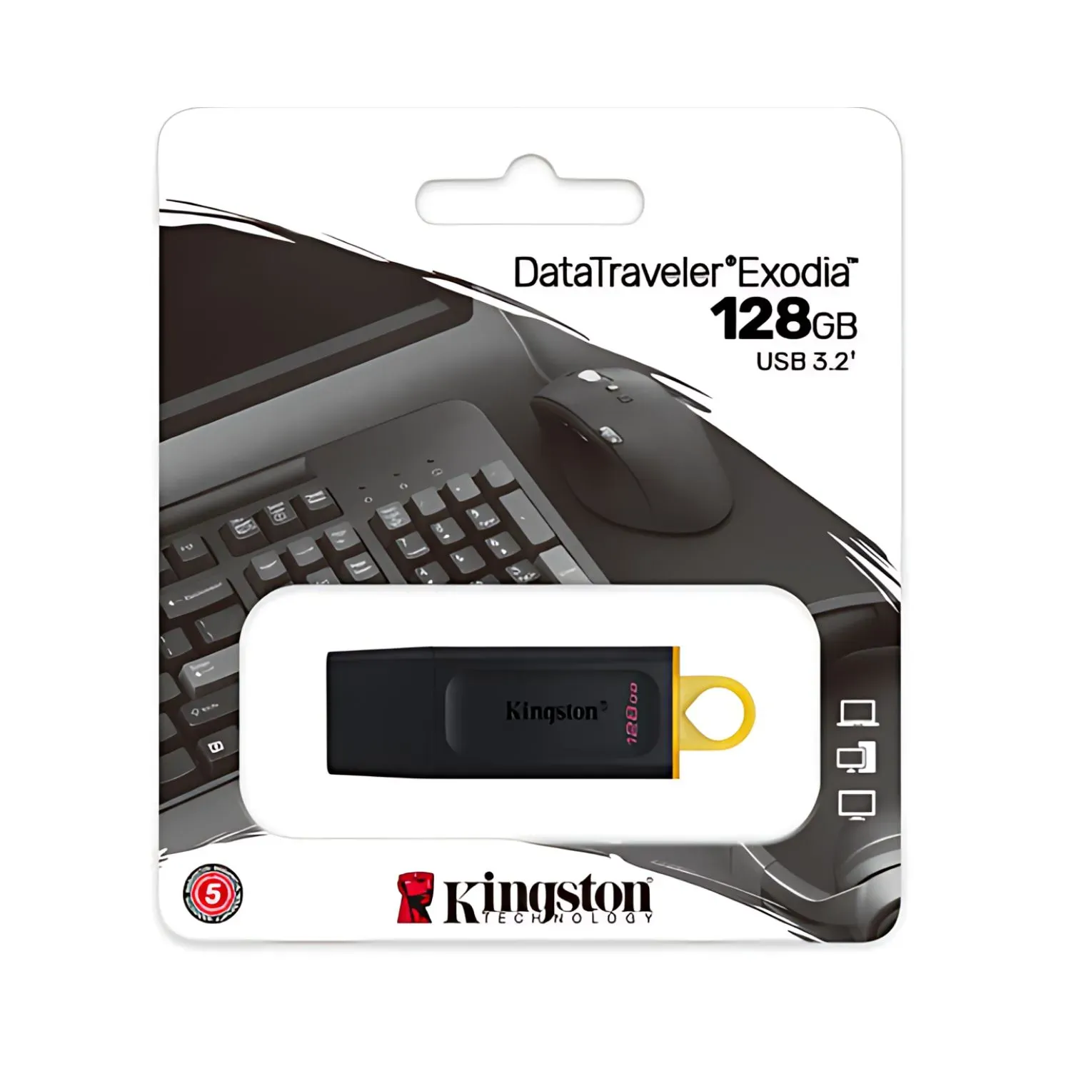 Memoria USB KINGSTON 128GB Exodia Tapa 3.2 DTX