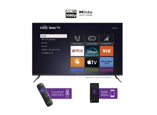 Televisor KALLEY 43" K-RTV43FHD Smart TV Roku TV  