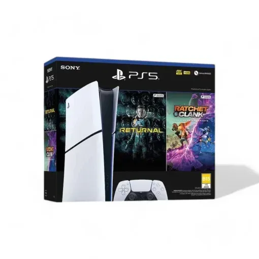 Consola PS5 Disco 1TB + 2 juegos físicos: Ratchet & Clank + Returnal + 1 control inalámbrico