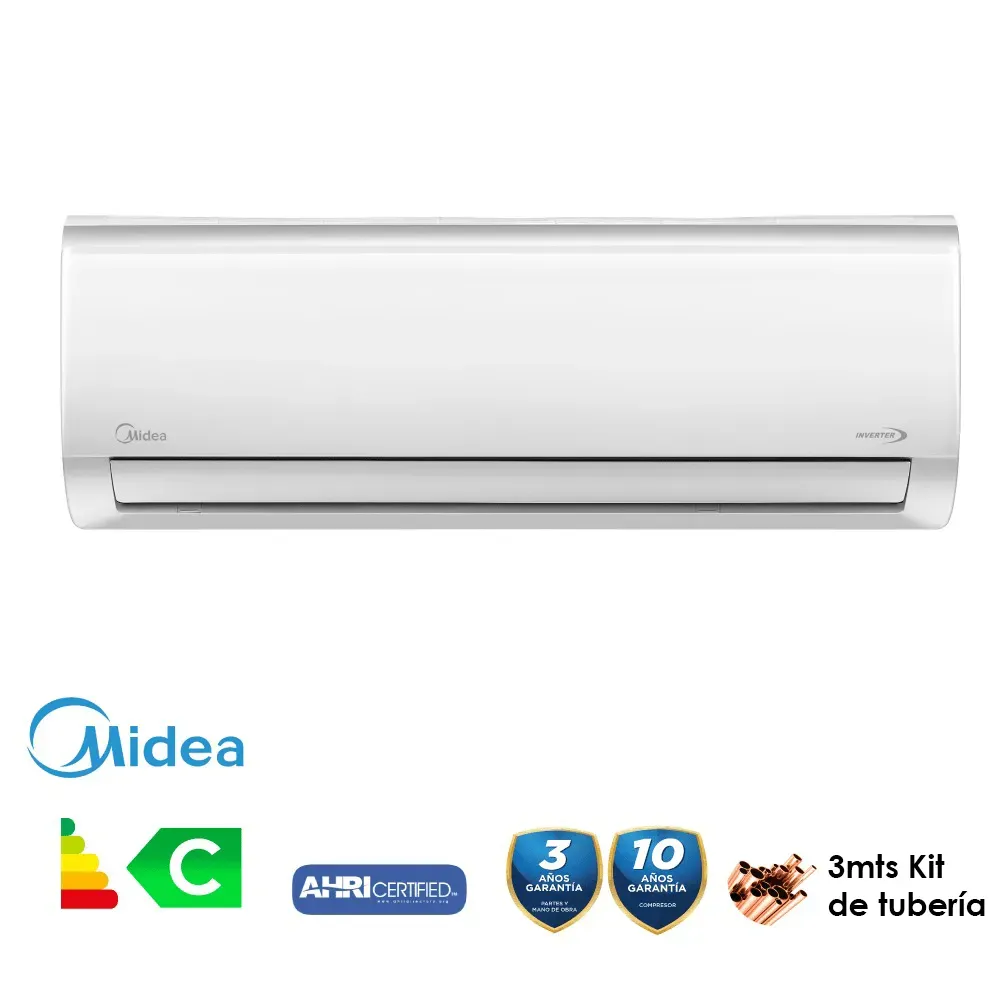 Aire Acondicionado Minisplit Silk Inverter 12000 220V Midea 