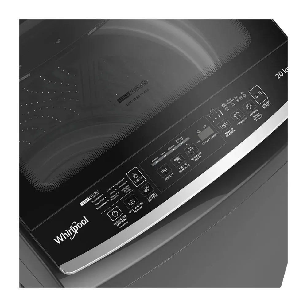 Lavadora WHIRLPOOL Carga Superior 20KG WW20LTAHLA Gris