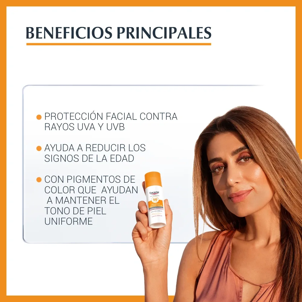 Eucerin Anti - Edad SPF 50+ Color Claro 50 gr