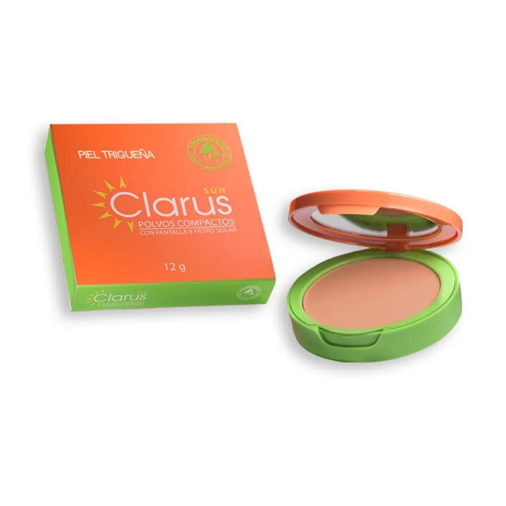 Clarus Polvo Compacto Piel Trigueña X12GR