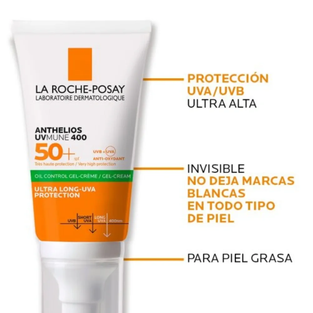 Anthelios Gel-Crema Antibrillo Sin Color