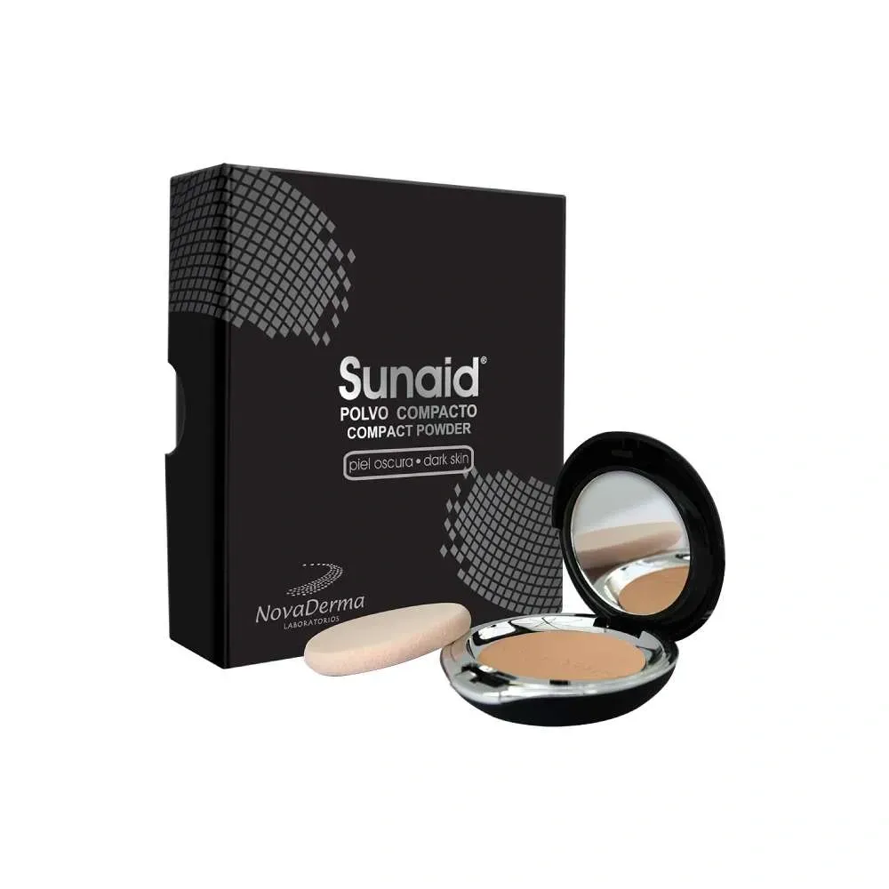 Sunaid Polvo Compacto Piel Oscura 12Gr