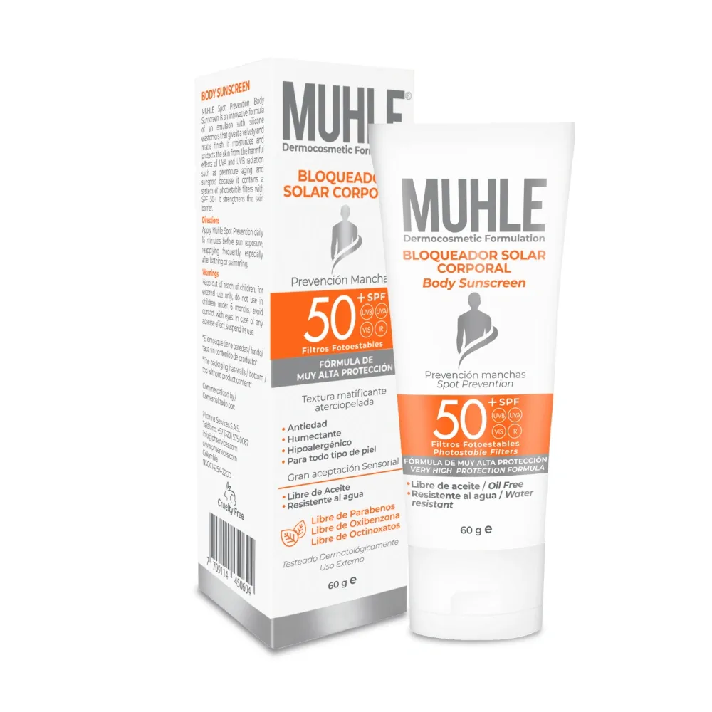 Muhle Bloqueador Solar Corporal SPF 50+ X 60 GR