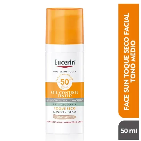 Eucerin Toque Seco Gel-Cream Tono Medio Spf 50+