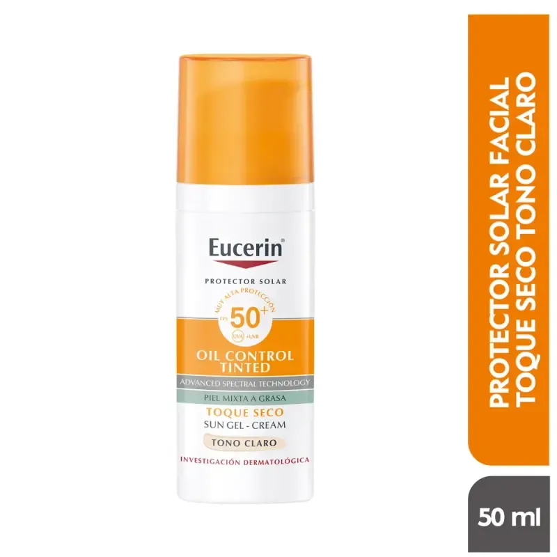 Eucerin Toque Seco Gel-Cream Tono Claro Spf 50+