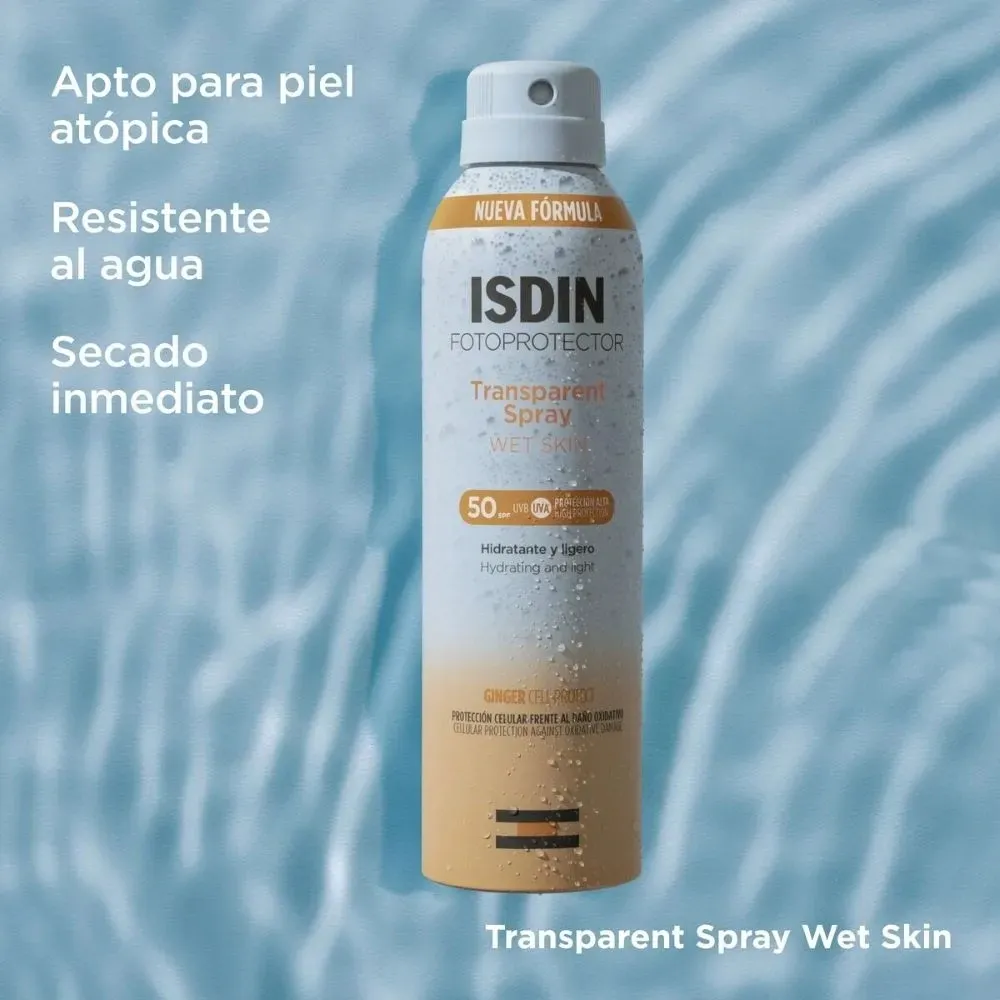 Isdin Fotoprotector Transparent Spray Wet Skin x250ML