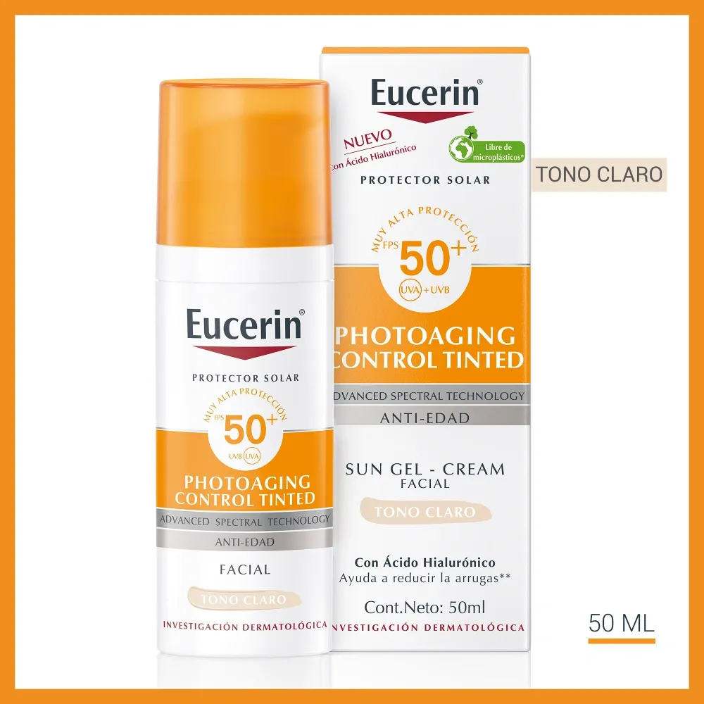 Eucerin Anti - Edad SPF 50+ Color Claro 50 gr