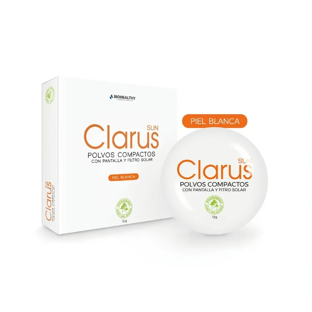 Clarus Polvo Compacto Piel Blanca X12GR