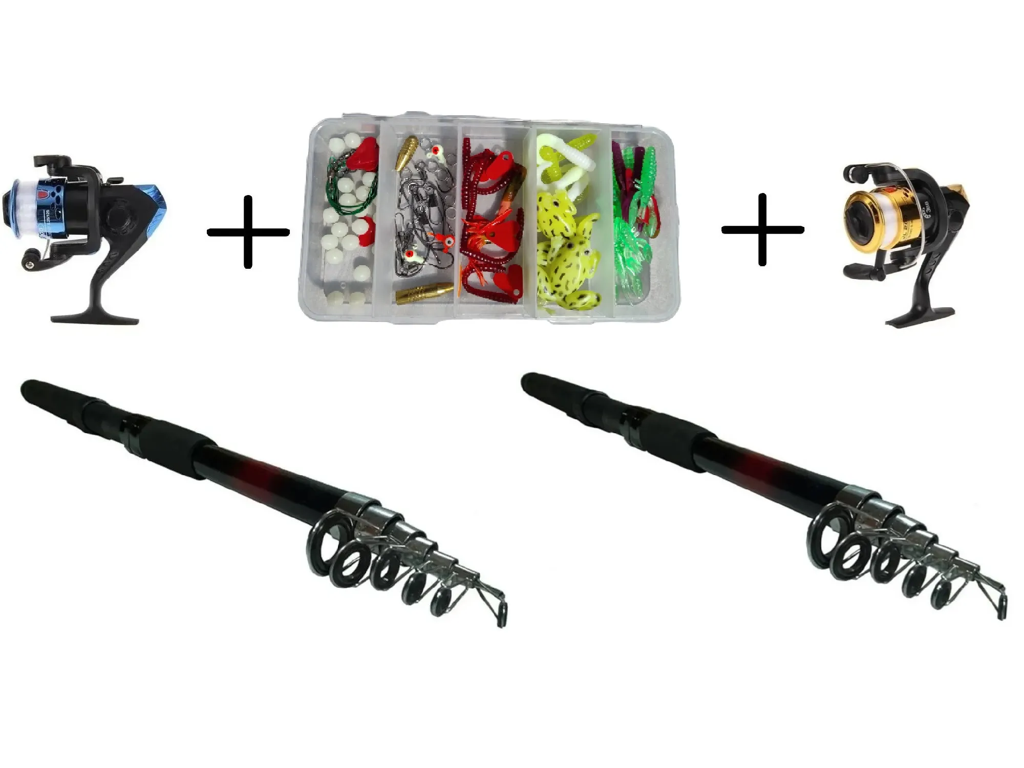 Combo Completo De Pesca Con + De 50 Accesorios