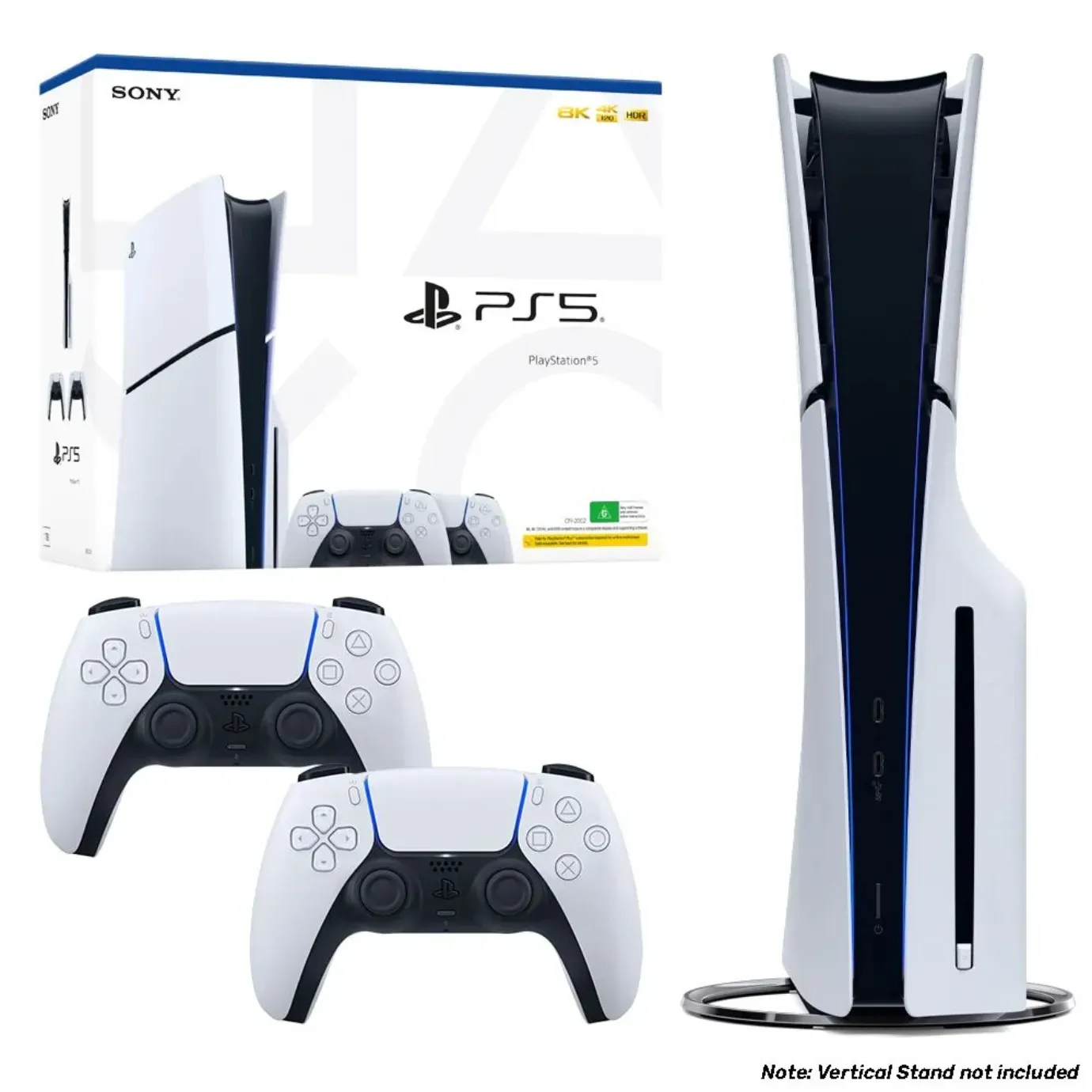 Consola Play Station 5 Slim Disco 1TB Blanco + Control Adicional