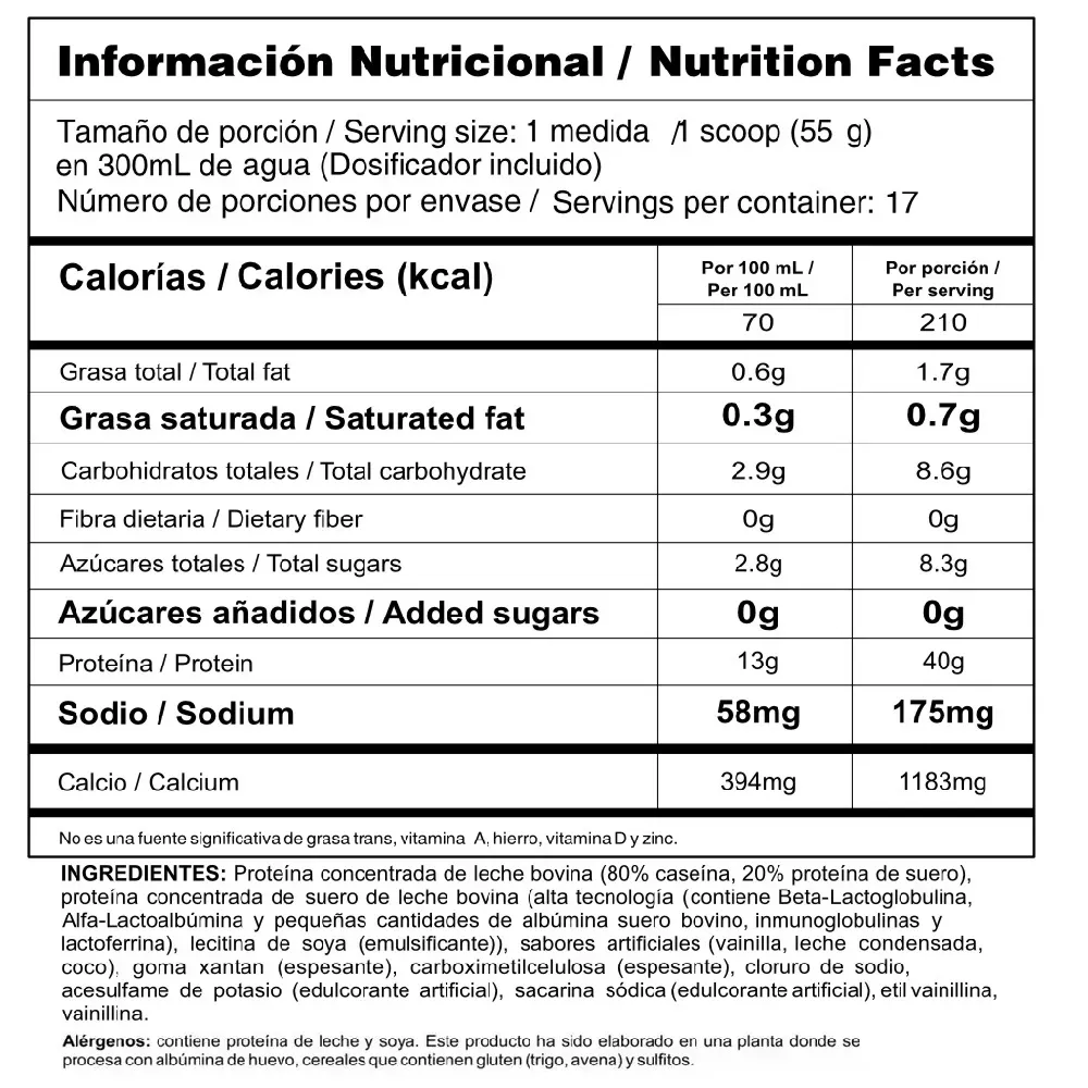 Bipro Complex 2.1 lb Caseina + Proteina