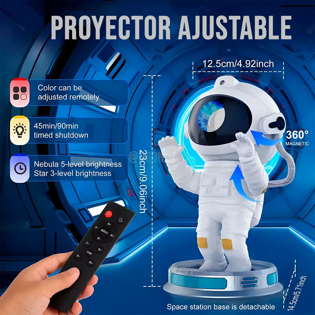 Proyector De Luz Nocturna Astronauta Galaxy