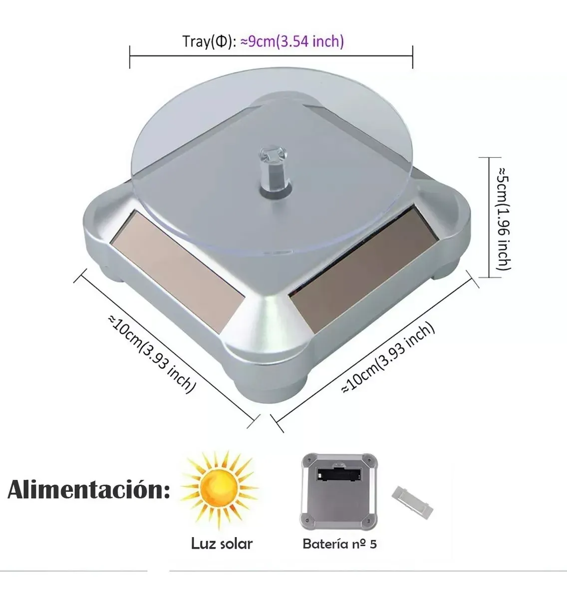 Exhibidor Base Giratoria Solar 