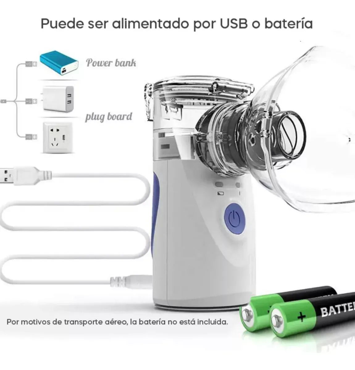 Nebulizador Portátil Adultos Y Niños Inhalador USB