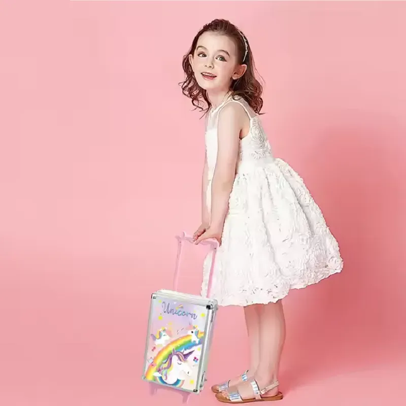 Kit Maquillaje Infantil En Maleta Con Ruedas