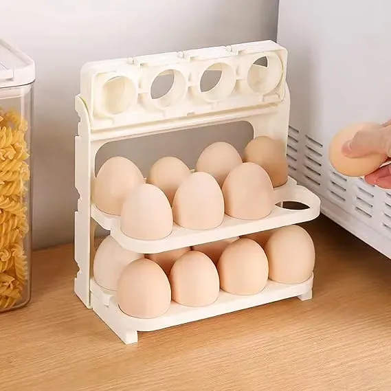 Caja De Almacenamiento De Huevos 3 Niveles