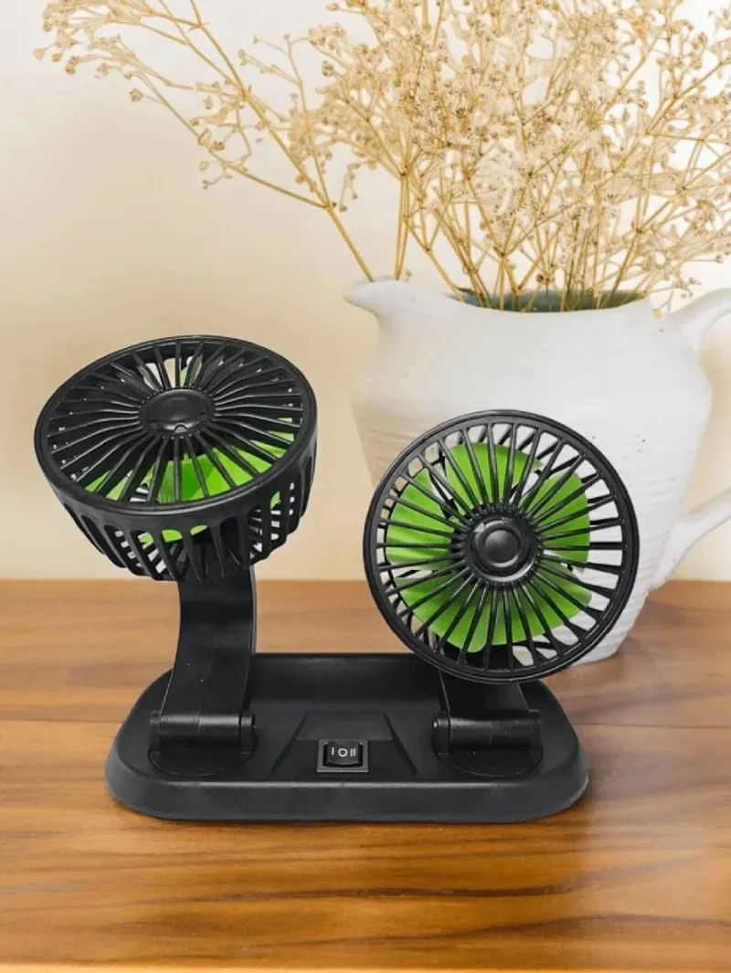 Ventilador Portátil Para El Vehículo Gira 360º