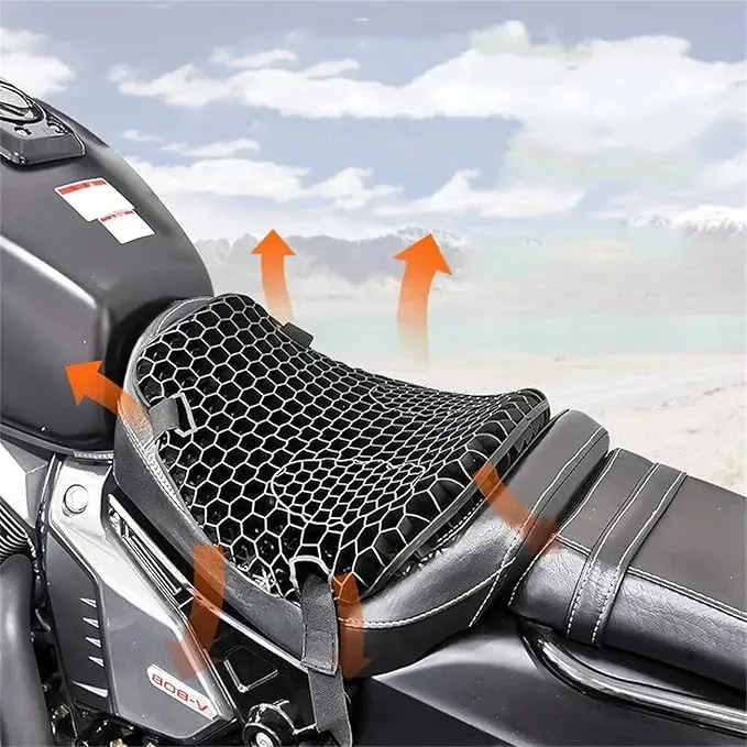 Cojín Asiento Para Moto De Gel Siliconado