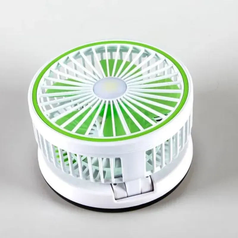 Ventilador Eléctrico Recargable Por USB Con Iluminación