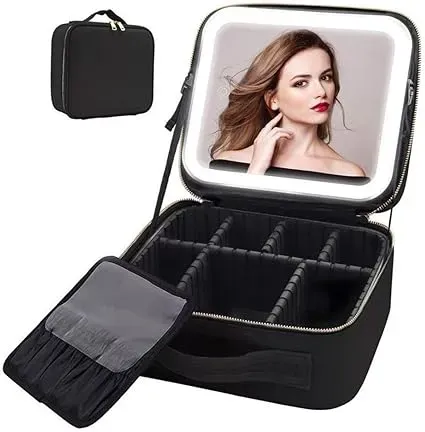 Organizador De Maquillaje Ajustable Con Espejo 