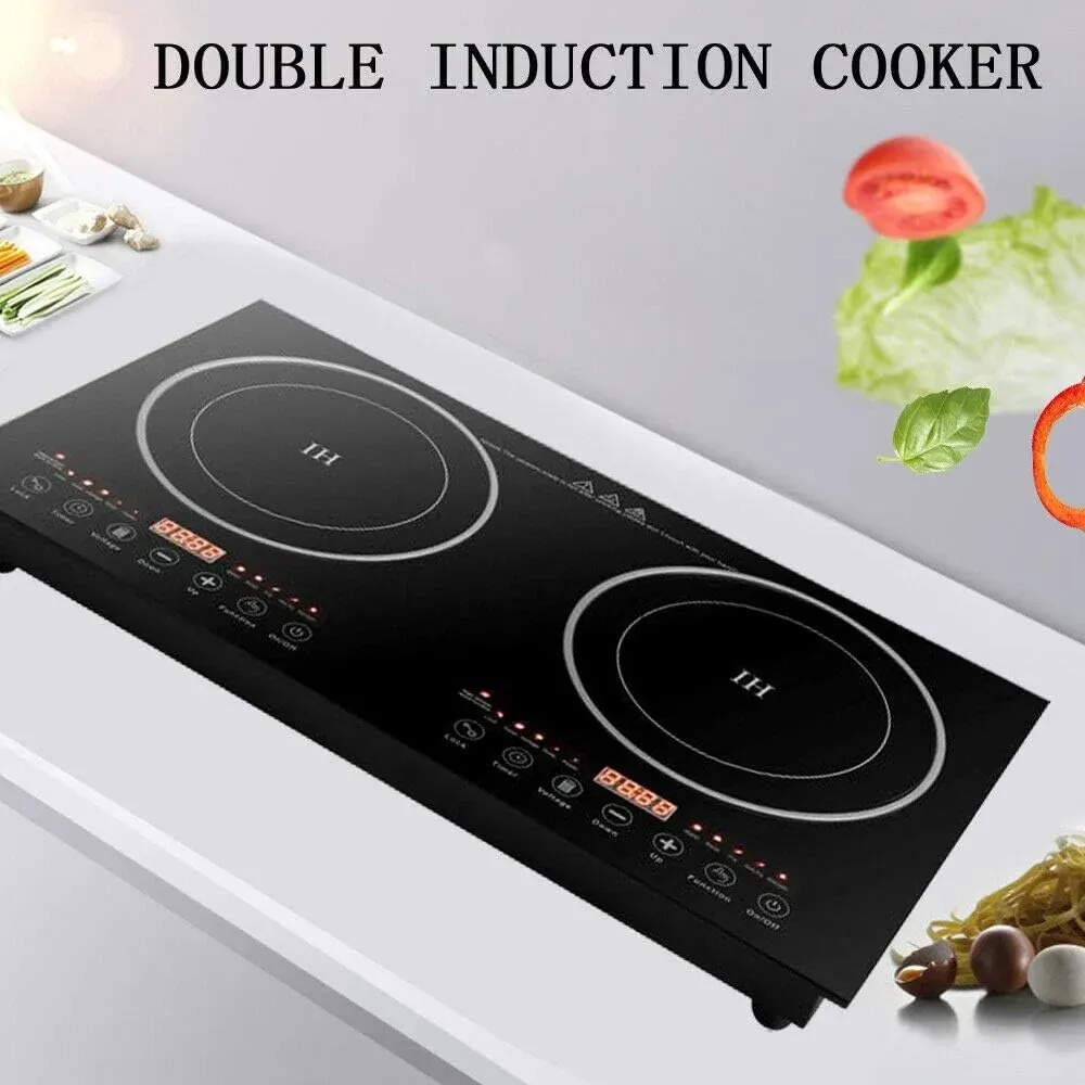 Cocina De Inducción Eléctrica Dual 110 V, 1200 W