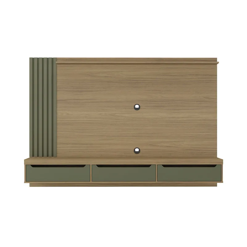 Mueble Para Tv 75" En Mpd 200Cm Incluye Soporte Roble Con Menta