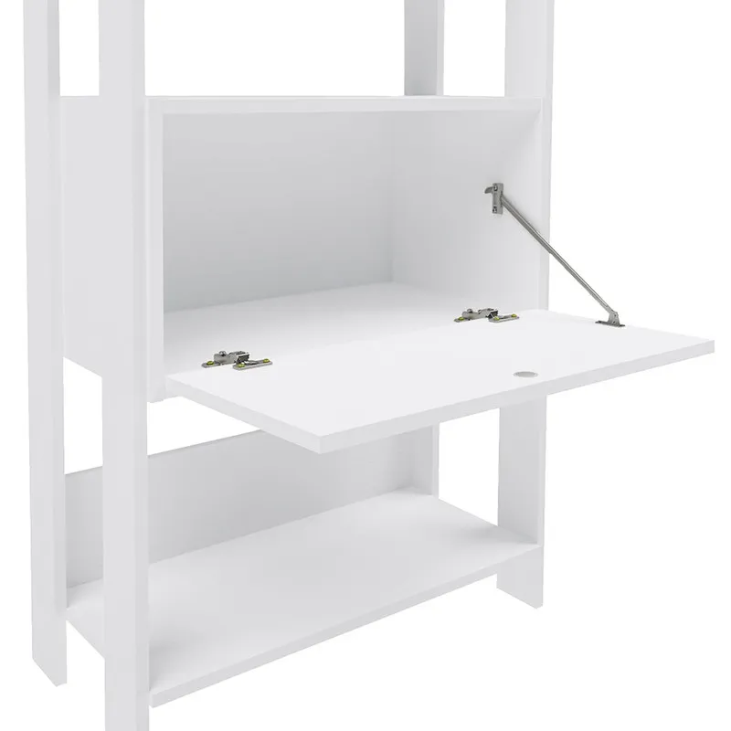 Estanteria Biblioteca Match BERTOLINI Con Puerta En MDP 166x63cm Blanco