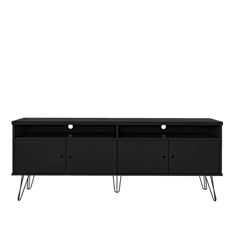 Mueble de TV 60" BERTOLINI En MDP 160cm Pata De Acero Negro