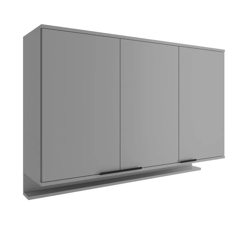 Mueble Superior Multiuso Cocina 120 Cm Mdp 3 Puertas Titanium