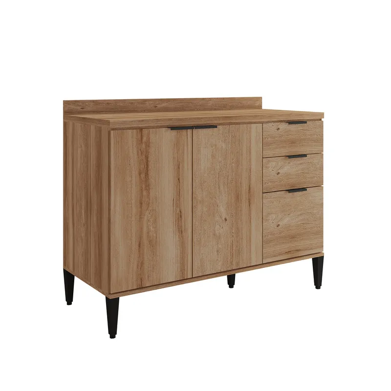 Mueble Inferior De Cocina 120 Cm En Mdp Freijo