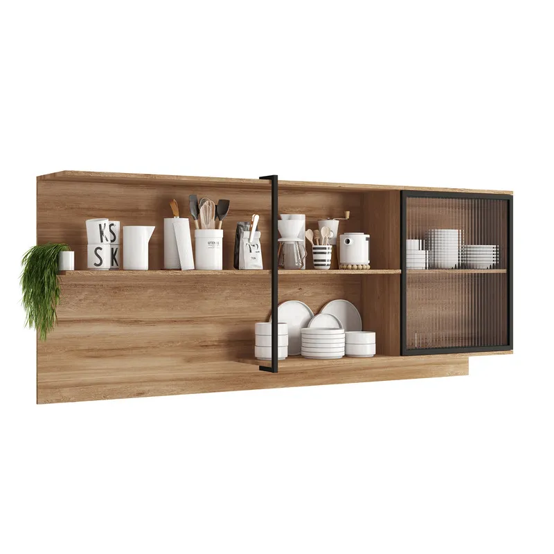 Mueble Superior Multiuso Cocina 200 Cm Mdp 1 Estilo Industrial