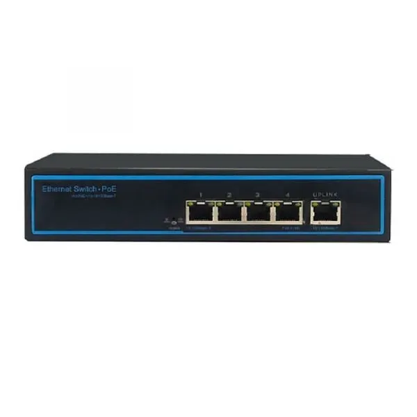 Switch poe sat 4 puertos ethernet poe 10/100mbps 120w