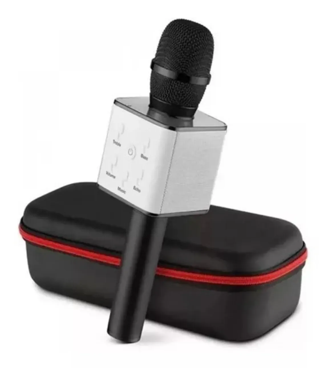 Microfono Karaoke Con Bluetooth Parlante Portatil + Estuche