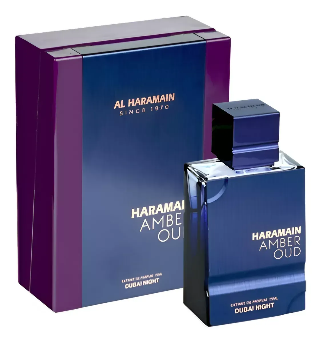 Perfume Arabe Al Haramain Amber Oud Dubai Night Men Extrait de Parfum 100ml Original 