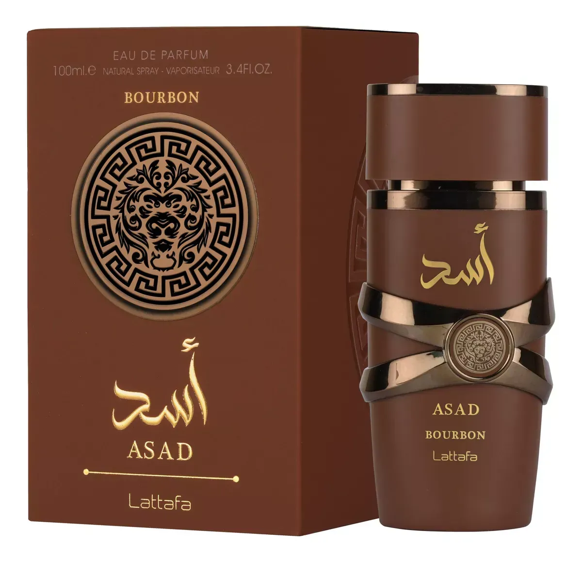 Perfume Arabe Lattafa Asad Bourbon Men Eau de Parfum 100ml Original