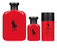 Perfume Estuche Ralph Lauren Polo Red Men 3 Piezas Eau de Toilette Original 