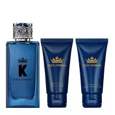 Perfume Estuche Dolce & Gabbana King Men Eau de Parfum 100 Ml 3 Piezas Original 