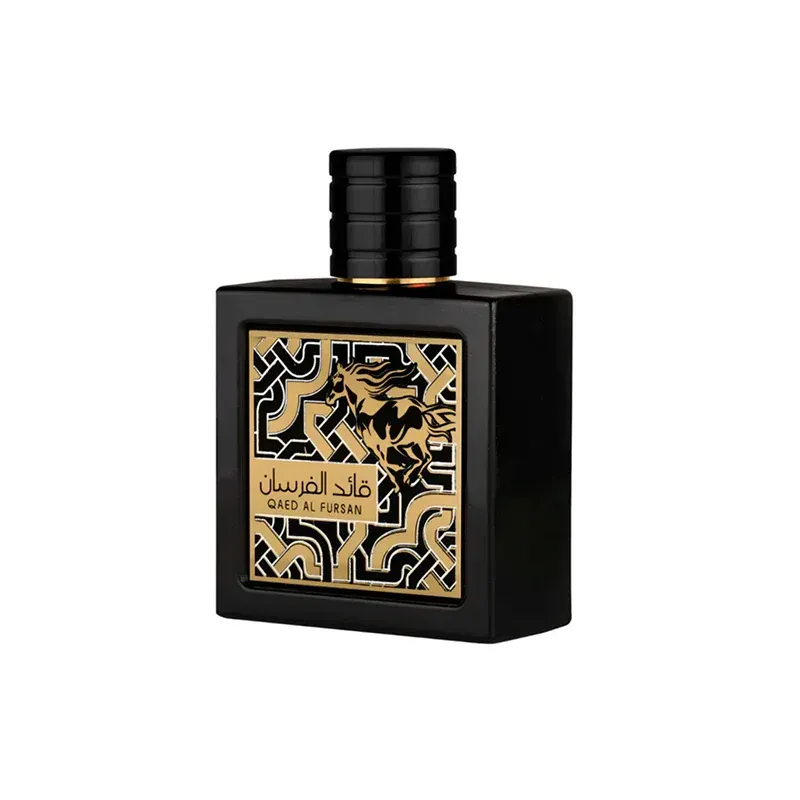 Perfume Arabe Lattafa Qaed Al Fursan Negra Men Eau de Parfum 90ml Original 